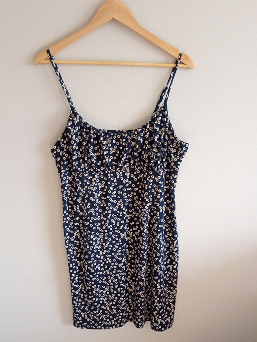 nine britton Navy Floral Spaghetti Strap Slip Dress Size XL